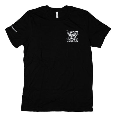 Haze for Daze T Shirt - White on Black